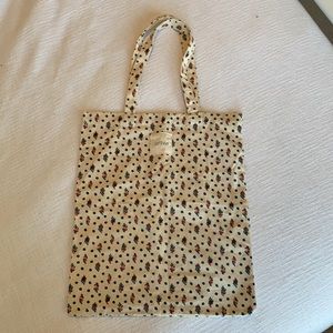 Aerie floral, soft canvas material tote